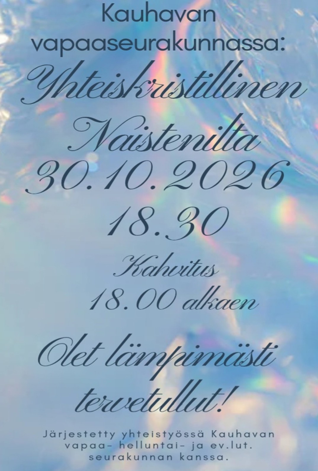 Naistenillan mainos