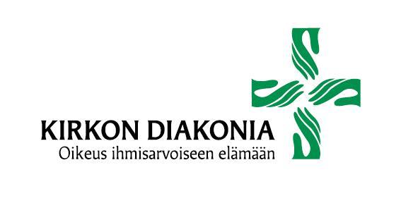 Kirkon diakonia - Oikeus ihmisarvoiseen elämään. Kirkon diakonian logo