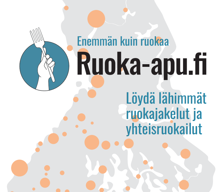 Ruoka-apu.fi logo Löydä lähimmät ruokajakelut ja ruokailut
